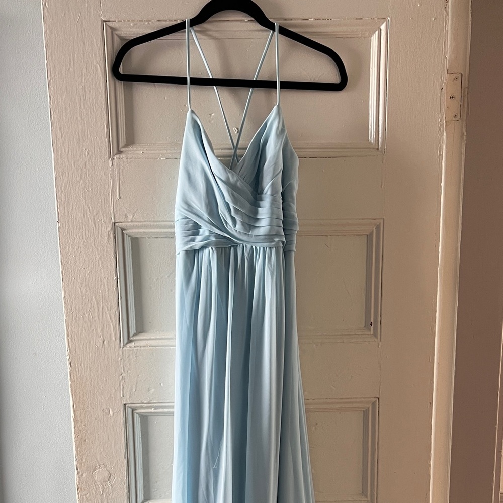 Bella bridesmaids (Bill Levkoff) - Style: 7020 +; Fabric: Chiffon; Color: Capri